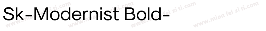 Sk-Modernist Bold字体转换